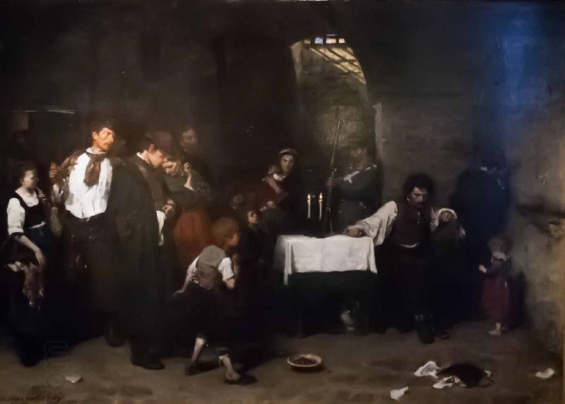 Mihaly Munkacsy The Last Day of a Condemned Man I oil painting picture